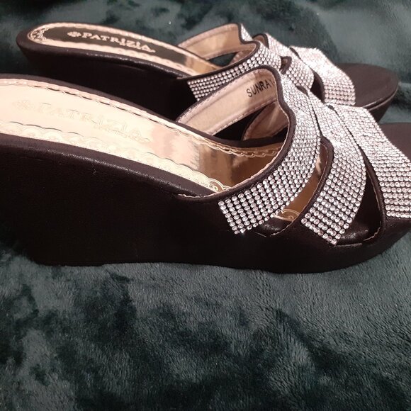 SPRING STEP PATRIZIA SPARKLE WEDGE HEEL SUNRAY NEW - Picture 4 of 15